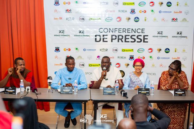 Les intervenants de la conférence de presse du KOKO FASHION SHOW 6