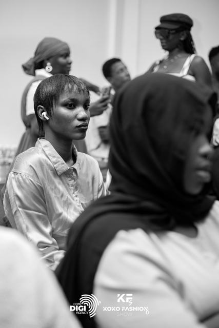 Portrait en noir et blanc dans le public